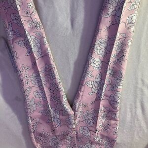 BoohooMAN Pink Floral Slim Fit Pants Men’s Size 28x30